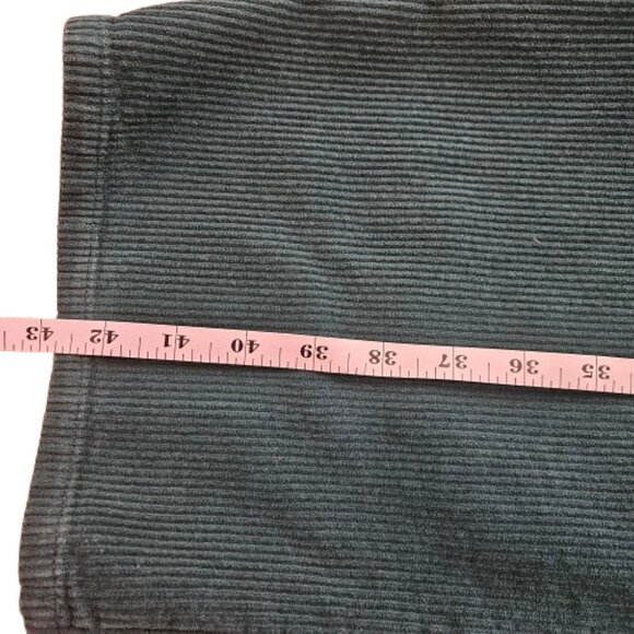 BDG Urban Outfitters  High and Wide 100% Cotton Green Corduroy Pants Sz 34 - Picture 13 of 14